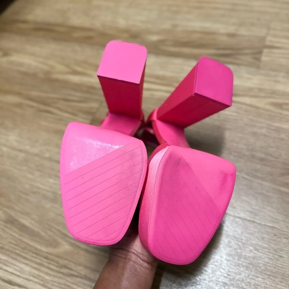 Zara pink platform shoes